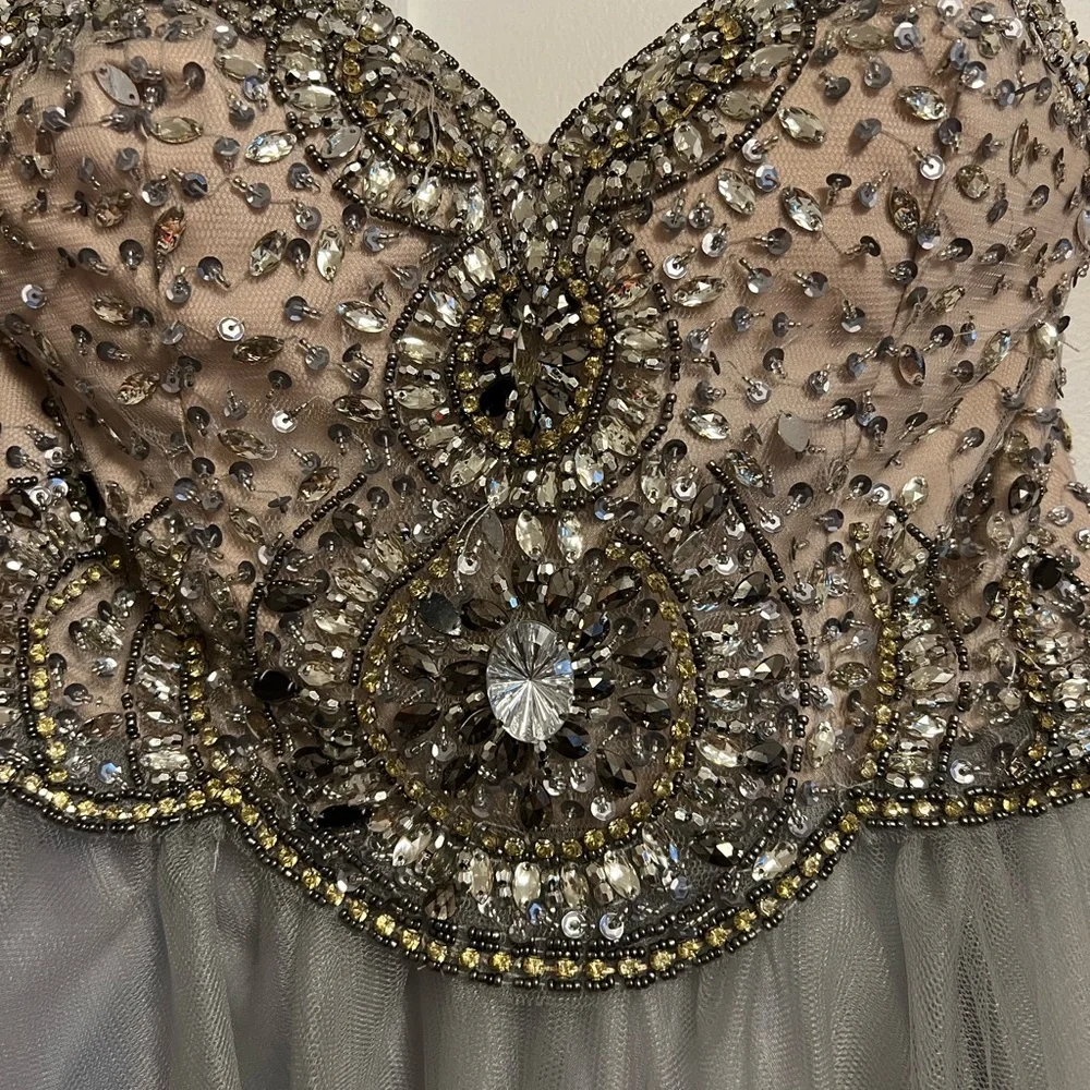 TERANI SHORT PROM DRESS - Picture 2 of 3